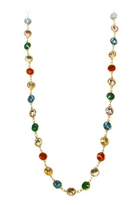 Collier multicolore Or
