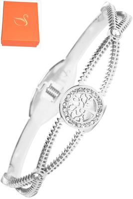Coffret cadeaux jonc arbre de la vie Argent