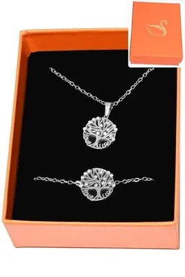 Coffret arbre de la vie Argent 1E40E3 