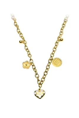 Collier breloque coeur Or