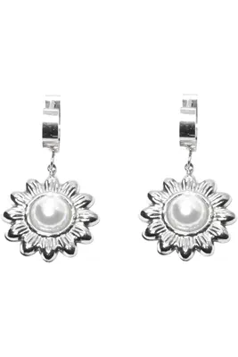 Boucle-d-oreille perle Argent 233DAB 