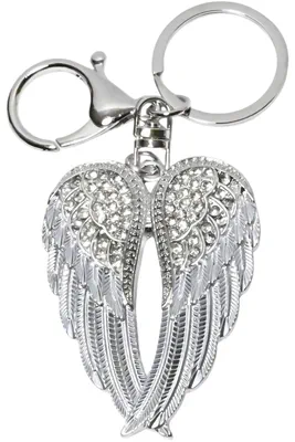 porte-cle ailes d'ange multicolore