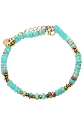 Bracelet pierre minérale Or