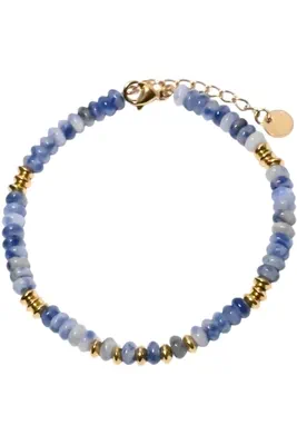 Bracelet pierre minérale Or