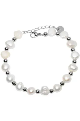 Bracelet perle naturelle Argent
