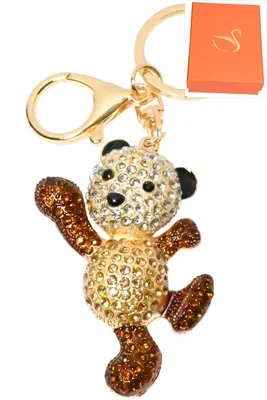 porte-cle panda coffret cadeaux bijoux de sac Or B8EDC4 