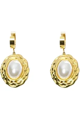 Boucle-d-oreille perle Or