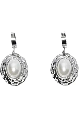 Boucle-d-oreille perle Argent