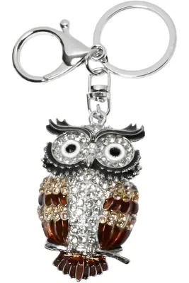 porte-cle hibou Argent