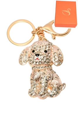 porte-cle coffret cadeaux chien Or 2361CC 