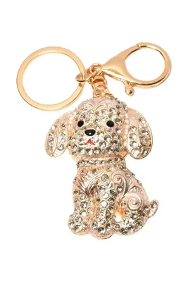porte-cle chien Or