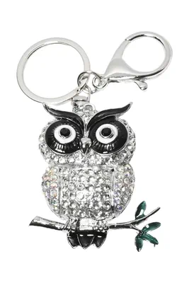 porte-cle hibou Argent