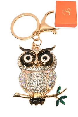 porte-cle coffret cadeaux hibou Or 470112 