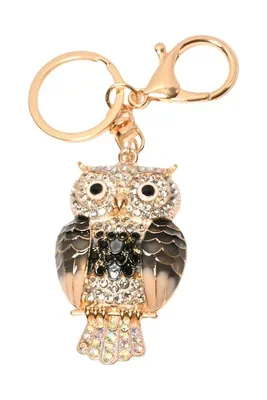 porte-cle hibou Or