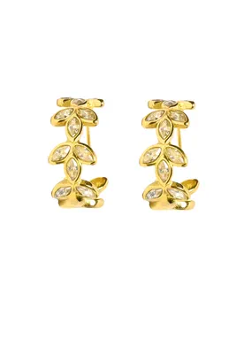 Boucle-d-oreille fleur Or 666681 