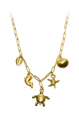 Collier tortue Or 6A2920 