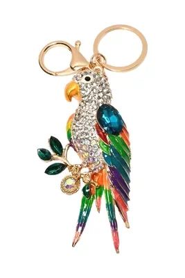 porte-cle perroquet Or