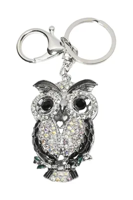 porte-cle hibou Argent