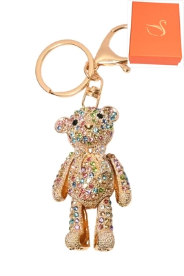 porte-cle coffret cadeaux ours Or A50C72 