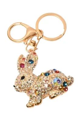 porte-cle lapin Or
