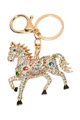 porte-cle cheval Or