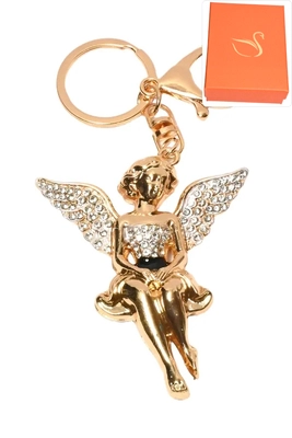 porte-cle coffret cadeaux fée ange Or CC88B1 