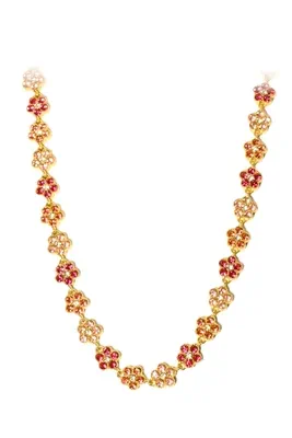 Collier fleur Or D86706 