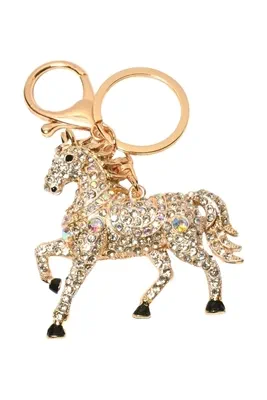 porte-cle cheval Or