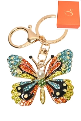 porte-cle coffret cadeaux papillon Or