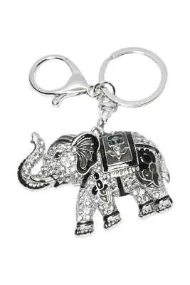 porte-cle éléphant Argent