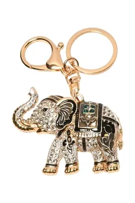 porte-cle éléphant Or
