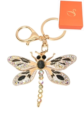 porte-cle coffret cadeaux libellule Or F39FC3 