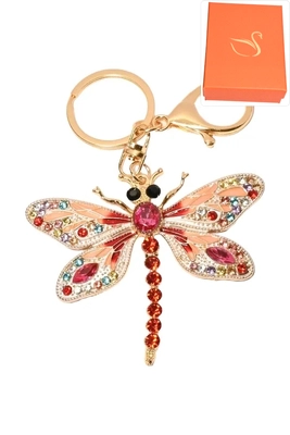 porte-cle coffret cadeaux libellule Or F39FC3 