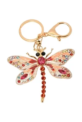 porte-cle libellule Or