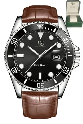 Montre en coffret à mouvement Quartz Argent