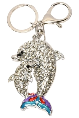 porte-cle dauphin Argent
