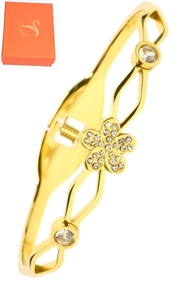 Coffret cadeaux fleur Or