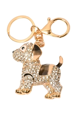 porte-cle chien Or