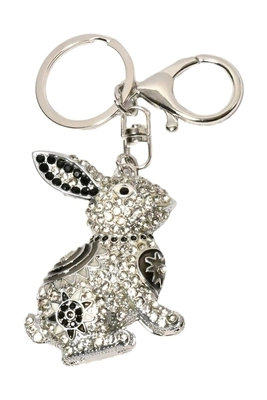 porte-cle lapin Argent
