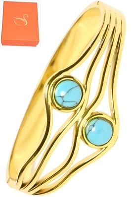Coffret cadeaux turquoise Or