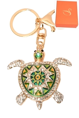 porte-cle coffret cadeaux bijoux de sac tortue Or
