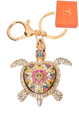 porte-cle coffret cadeaux bijoux de sac tortue Or