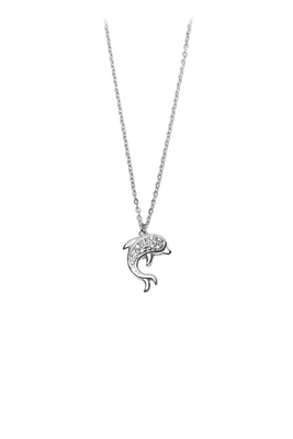 Collier dauphin Argent