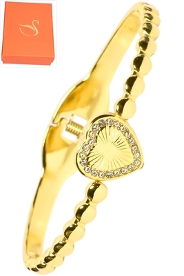 Coffret cadeaux coeur Or
