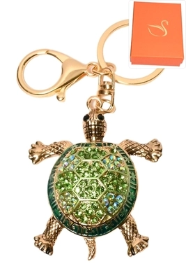 porte-cle coffret cadeaux bijoux de sac tortue Or