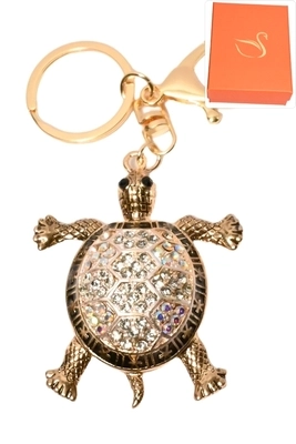porte-cle coffret cadeaux bijoux de sac tortue Or