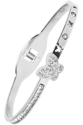 Jonc papillon Argent