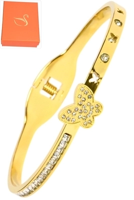 Coffret cadeaux papillon Or