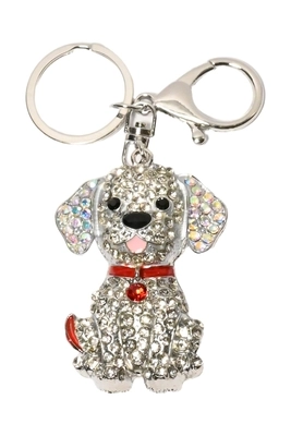 porte-cle chien Argent