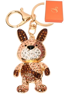 porte-cle coffret cadeaux bijoux de sac ours Or